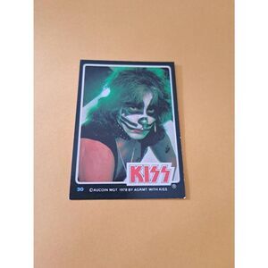 Vintage 1978 Aucoin Management AGRMT KISS Trading Card No 30 Collectible Rock